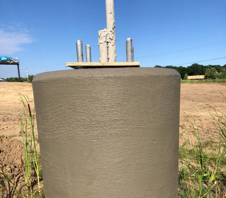 Light Post & Sign Foundations Trac Trenching